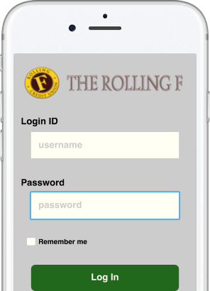 Rolling F login screen